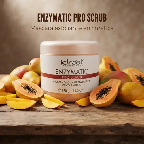 Máscara Exfoliante Enzimatica Papaya- Mango Enzymatic Pro Scrub Idraet 320g