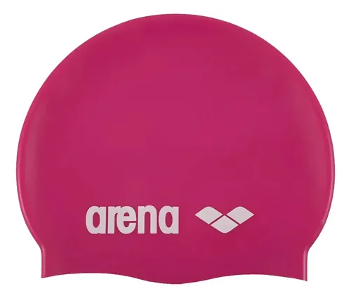 Gorro Natación Arena Classic Adulto Unisex Nadar Traje Baño Color Rosa Diseño De La Tela Lisa Talla Adultos