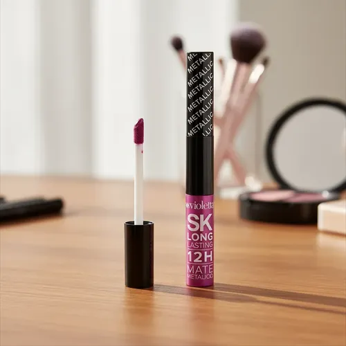 Labial Líquido Violetta Sk Mate Metálico Larga Duración 12h
