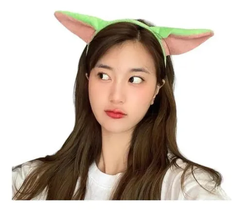 Diadema De Felpa Con Orejas De Baby Yoda Grogu