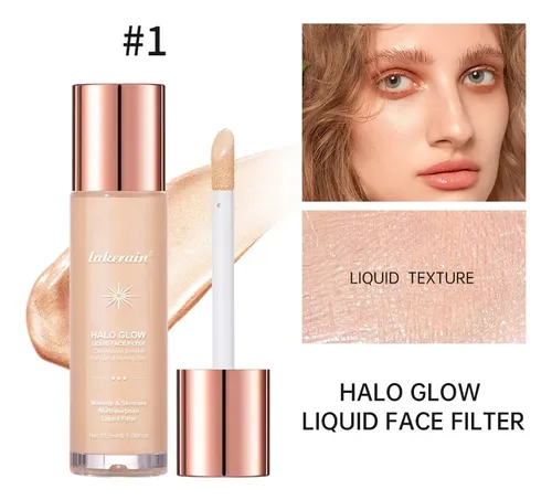 Resaltado Iluminador Nacarado Líquido Brillante Facial