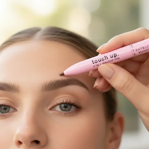 Maquillaje 4 En 1 Delineador De Ojos Labios Cejas Iluminador