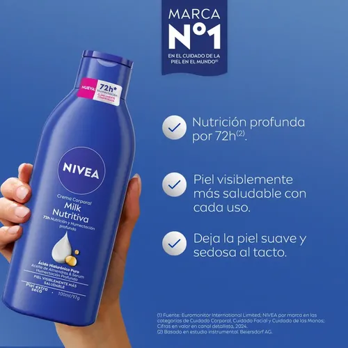 NIVEA Crema Corporal Milk Nutritiva 100ml