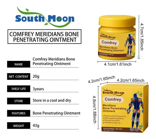 Bálsamo Corporal South Moon Comfrey Para Rodillas Y Muñecas