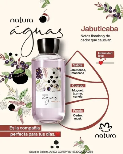 Kit X2 Natura Águas Jabuticaba De Mujer
