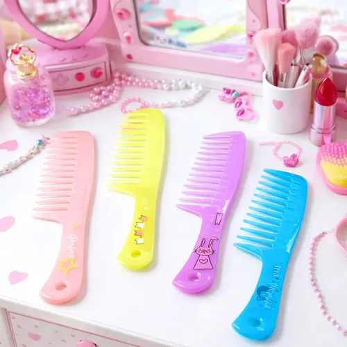 Peine Para Niña Con Mango Dientes Anchos 789