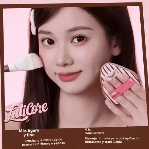 Kit Maquillaje Base 6 Piezas Brocha Esponja Paleta Regalo Ca