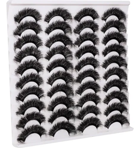Pestañas Postizas Wikbik 20 Pares D22-volume Cat Eye