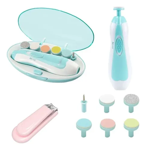Lima De Uñas Bebe, 6 Cabeza Molienda Y 1 Cortauñas Niños /s