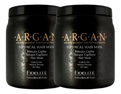 Kit X2 Tratamientos Fidelite Argan Para Sellar Cuticula Pelo