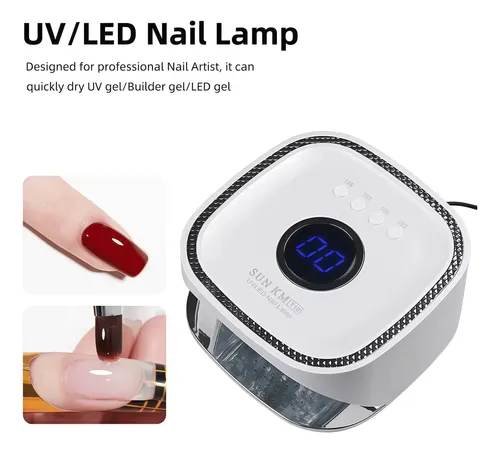 Lámpara Uv Led Uñas 4 Modos Temporizador Pantalla Digital