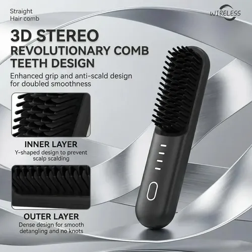 Nucelia Upgraded Wireless Short Hair Straightener In Jj