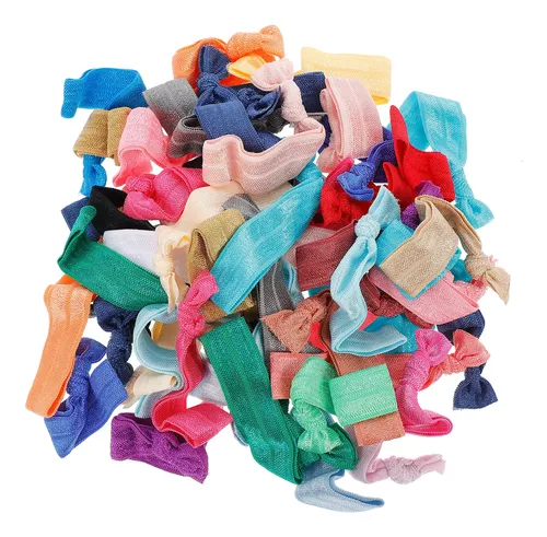 100 Cintas Elásticas Para El Pelo, Soportes Para Coletas, Ba