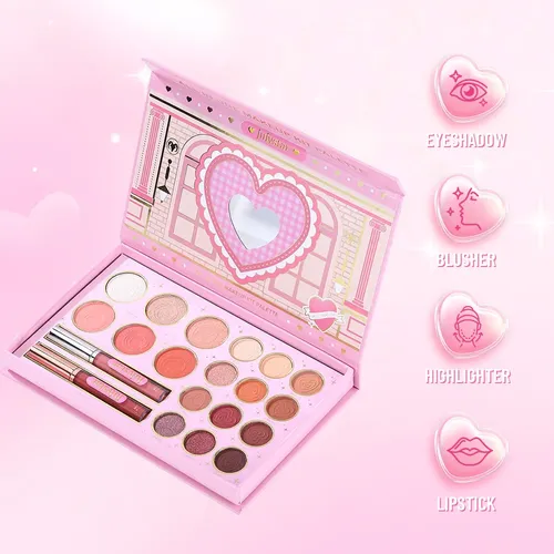 Paleta De Maquillaje Todo En Uno Con Sombra De Ojos, Rubor Y