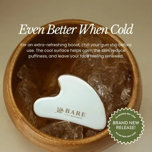 Herramienta Facial Gua Sha De Acero Massager Bare Botanics