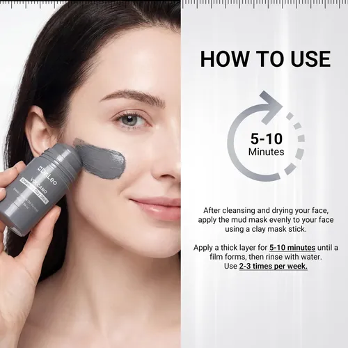 =dr. Leo Mascarilla Facial De Arcilla Volcánica Para Limpie[