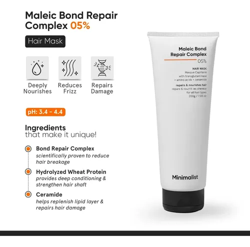 Mascarilla Minimalista Para Cabello Dañado 200 G