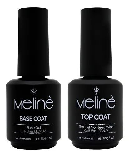 Meliné Base Top Coat Esmalte Semipermanente Gel On Off Local