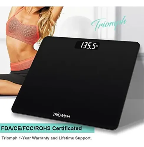 Báscula Digital De Baño Con Peso Corporal Triomph Ultra Slim