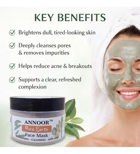 Mascarilla Facial En Polvo Neem Moringa Aloe Turmeric