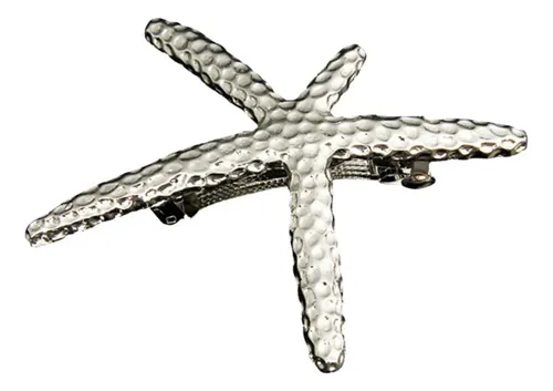 2 Pinza Barrette Adorno Para Cabellero Cabello ( / Plata