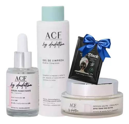 Dadatina Rutina Skincare Acf Hidratante Sensibles Limpieza