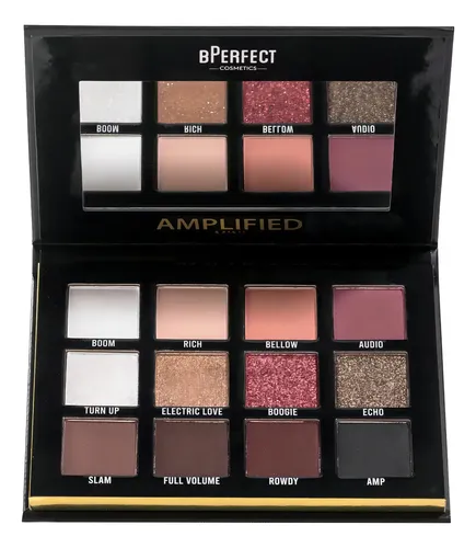 Paleta Sombras Colores 12 Tonos BPerfect Amplified Mini