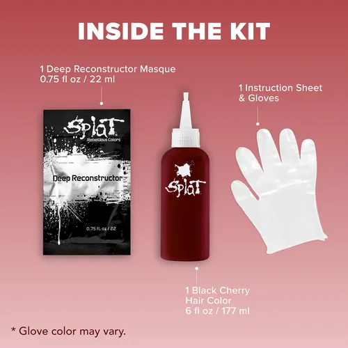 Kit De Tinte Para El Cabello Splat Midnight Black Cherry, Ve