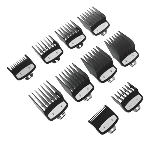 Set De Levantadores De Pelo De Metal, 10 Piezas, Color Negro