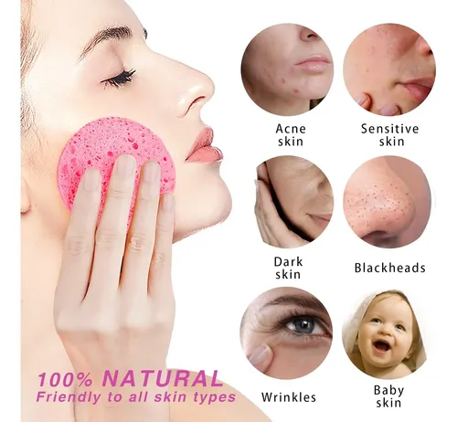 Gainwell Esponjas Faciales, Absorbentes, Set De 50 Ab
