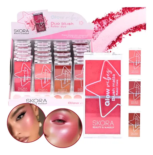 Paleta De Rubor Duo Blush Dos Colores Glow Ribes Skora