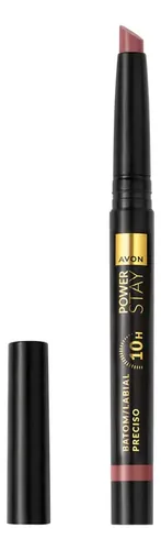 Lápiz Labial Preciso Matte Larga Duracion Power Stay Retractil – Avon Color Feisty Fawn