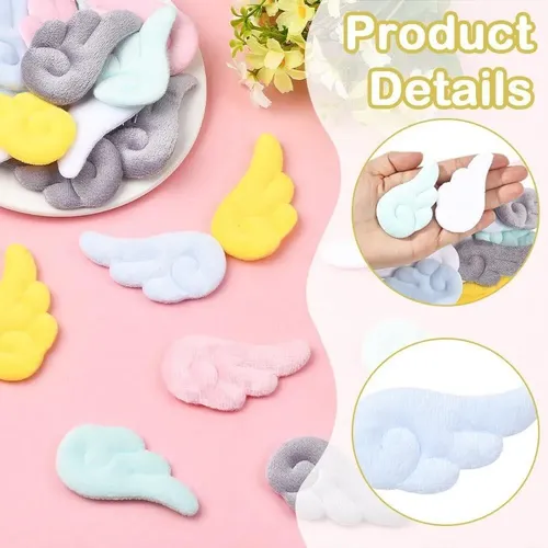 48×pinzas For El Pelo Ángel Peluche Alas Ángel 6 Colores