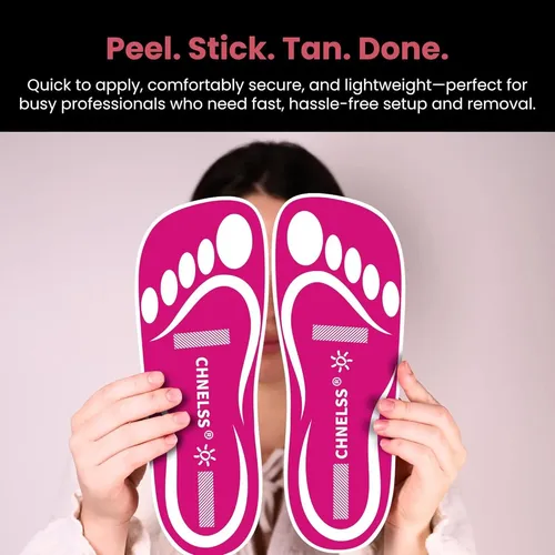 Protector Desechable Para Pies De Bronceado En Spray Rosa