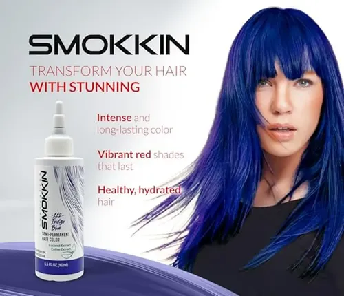 Tinte Semipermanente Para Cabello Smokkin 112 Indigo Blue In