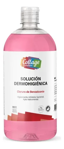 Solución Dermohigiénica Facial Collage 1000cc Antibacteriana Sin Parabenos