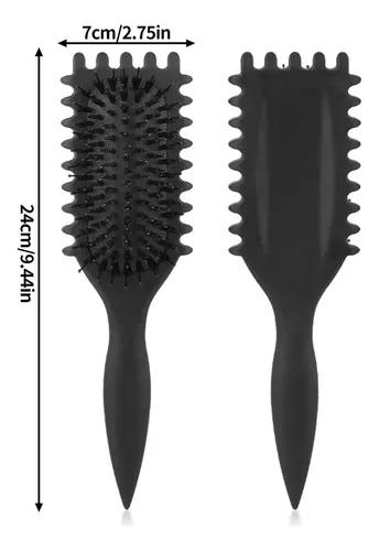 Pincel Bounce Curl Cepillo,define Style Rizado Peine Negro