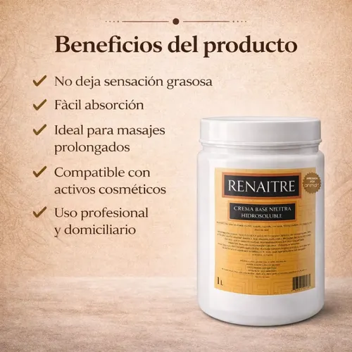 Crema Base Neutra Hidrosoluble 1kg