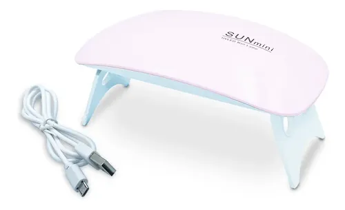 Esmalte en gel Mini LED Cabin, UV Sun, portátil, 6 W, color blanco, bivolt, 110 V-220 V