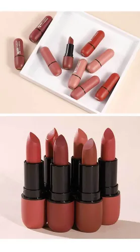 Maquillaje Lápiz Labial Niebla Cara Mate Sin Perder Color 02