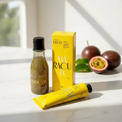Jabón Líquido Exfoliante +crema D Manos Ekos Maracuyá 100ml