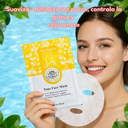 Mascarilla Facial Hidratante Acido Hialuronico Kiss Beauty