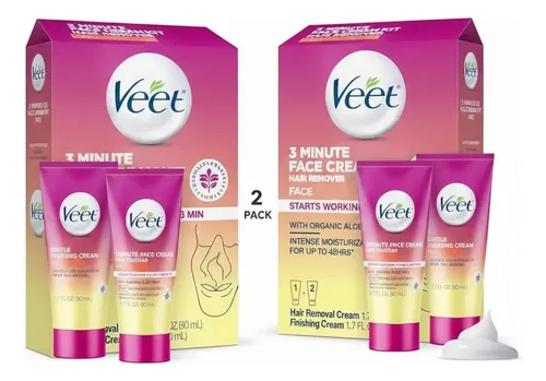 Depilación Facial Veet 3 Minutos (kit 2)
