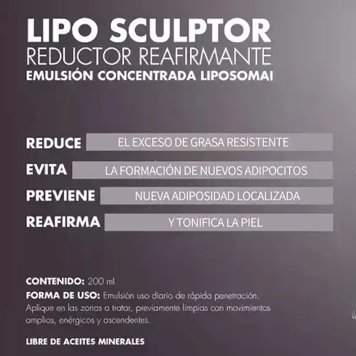 Lipo Sculptor Massage Idraet Kilo Reductora Modeladora 1000g
