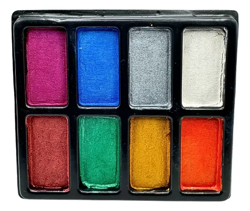 Paleta Maquillaje Metalizados 8 Colores
