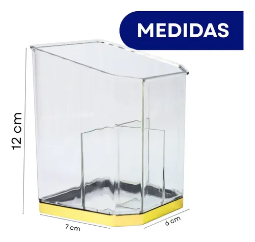 Organizador Multiuso Para Maquillaje Cuadrado Con Divisiones