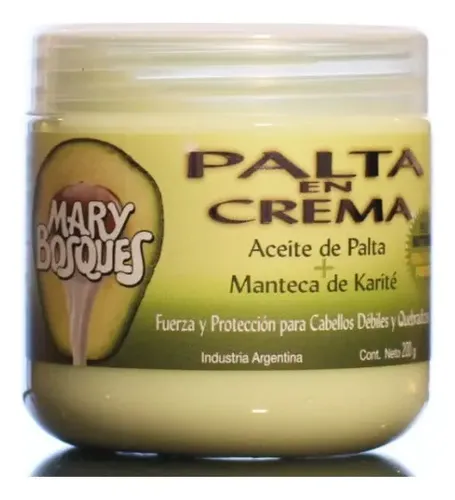 Tratamiento Capilar Fortalecedor Palta En Crema Mary Bosques