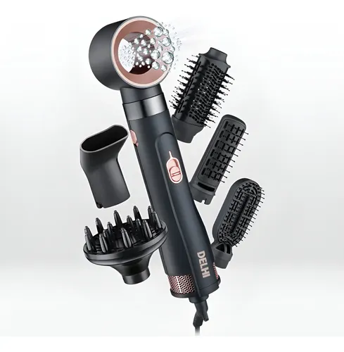 Secador De Pelo 6 En 1 Delhi 2200w Profesional Accesorios