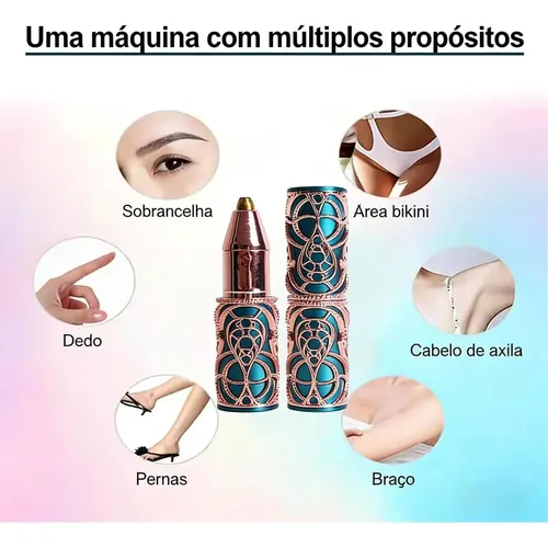 Depilador Facial 3 En 1 Ceja Nariz Vello Recargable Femenino