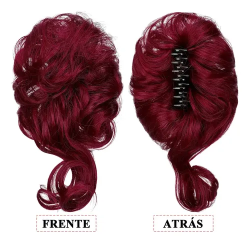 Cxre Moño Postizo Con Clip Garra, Extensión De Cabello Ce